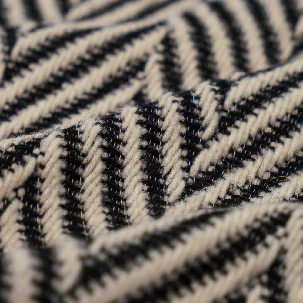 100% lainnya, 720 G/M, Klasik Hitam Putih, Benang Tweed, ML-70230021-22090