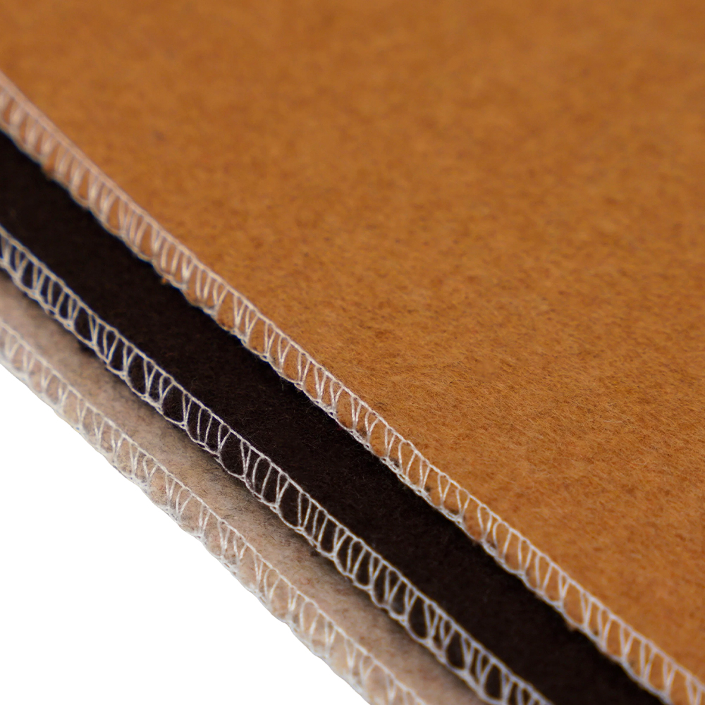 20% Wol, 70% Poliester, 10% Serat Lainnya, 870G/M, Unta, Kain Wol Berwajah Ganda, ML-110037-9