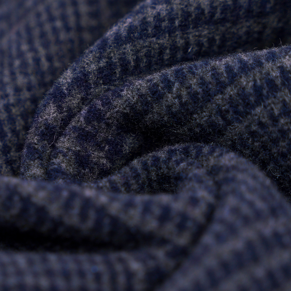 55% Wol, 45% Lainnya,r 645G/M, Biru Laut, Kain Beludru Berwajah Ganda, ML-3010305-1